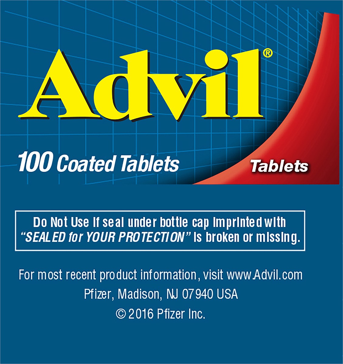 slide 3 of 8, Advil Coated Tablets Pain Ibuprofen 200mg Reliever/Fever Reducer, 100 ct
