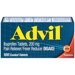 Advil Coated Tablets Pain Ibuprofen 200mg Reliever/Fever Reducer