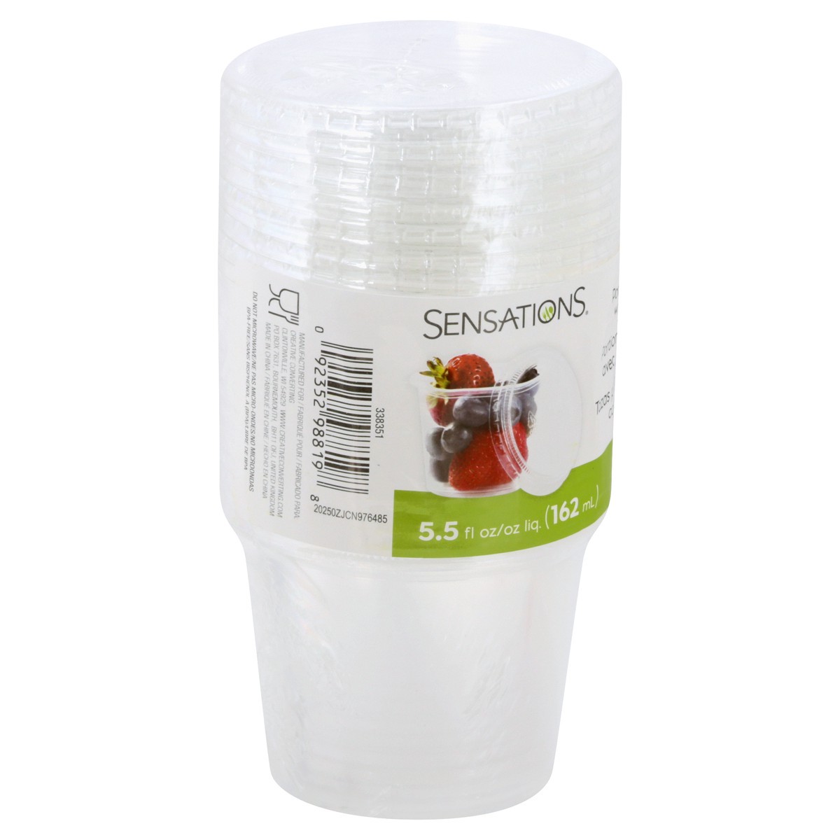 slide 6 of 9, Sensations 5.5 Fluid Ounce Portion Cups with Lids Cup/Tub/Bowl 16 ea, 16 ct