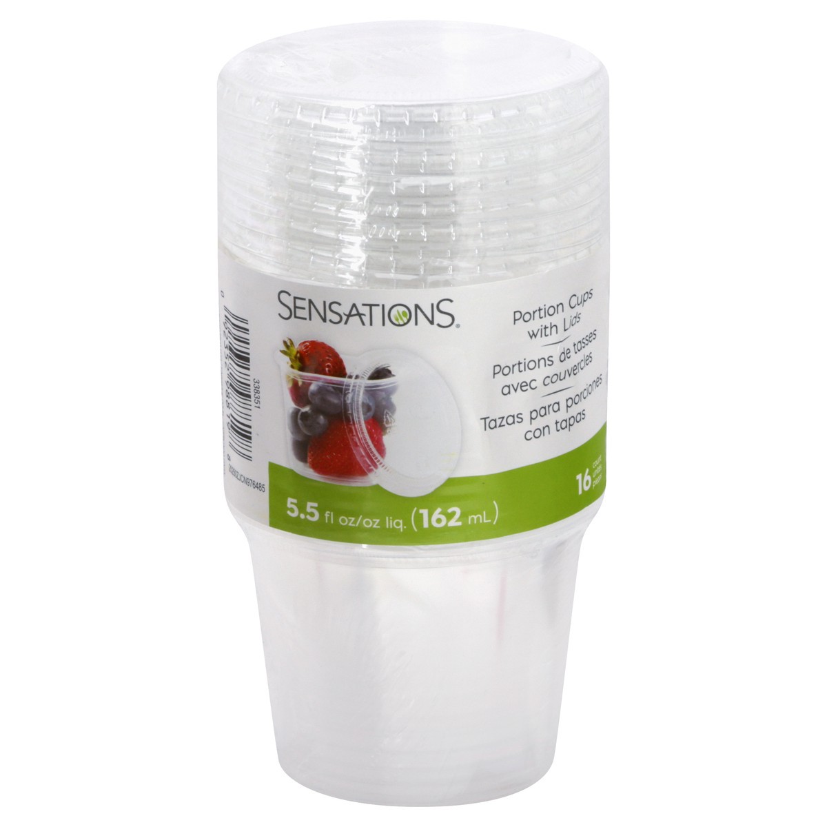 slide 7 of 9, Sensations 5.5 Fluid Ounce Portion Cups with Lids Cup/Tub/Bowl 16 ea, 16 ct