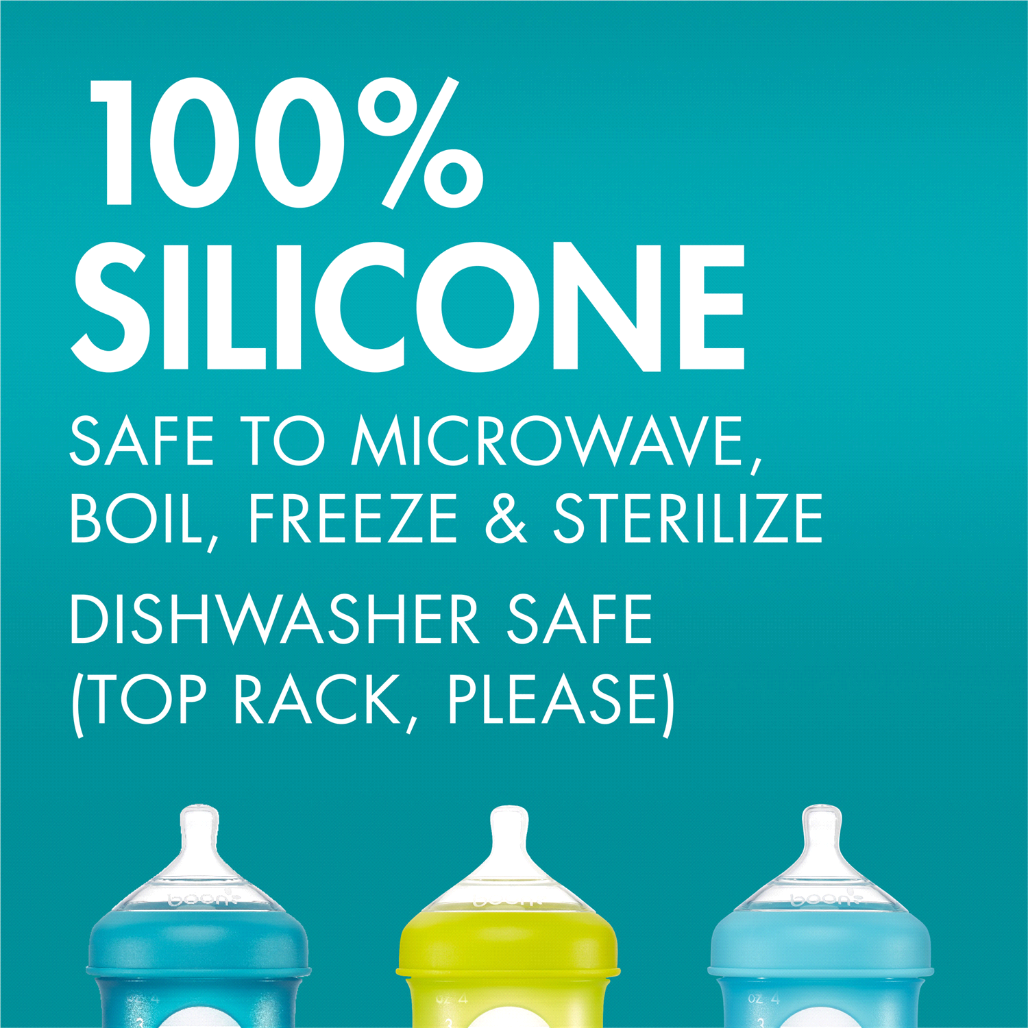 slide 3 of 5, Boon NURSH Nipples - 3pk Fast Flow, 3 ct