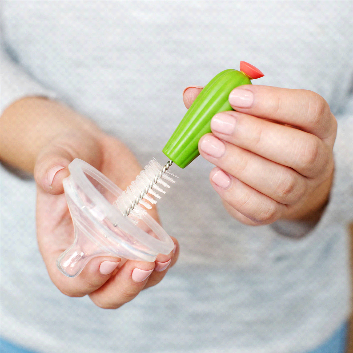 slide 2 of 4, Boon CACTI Replacement Bottle Cleaning Brushes, 4 ct