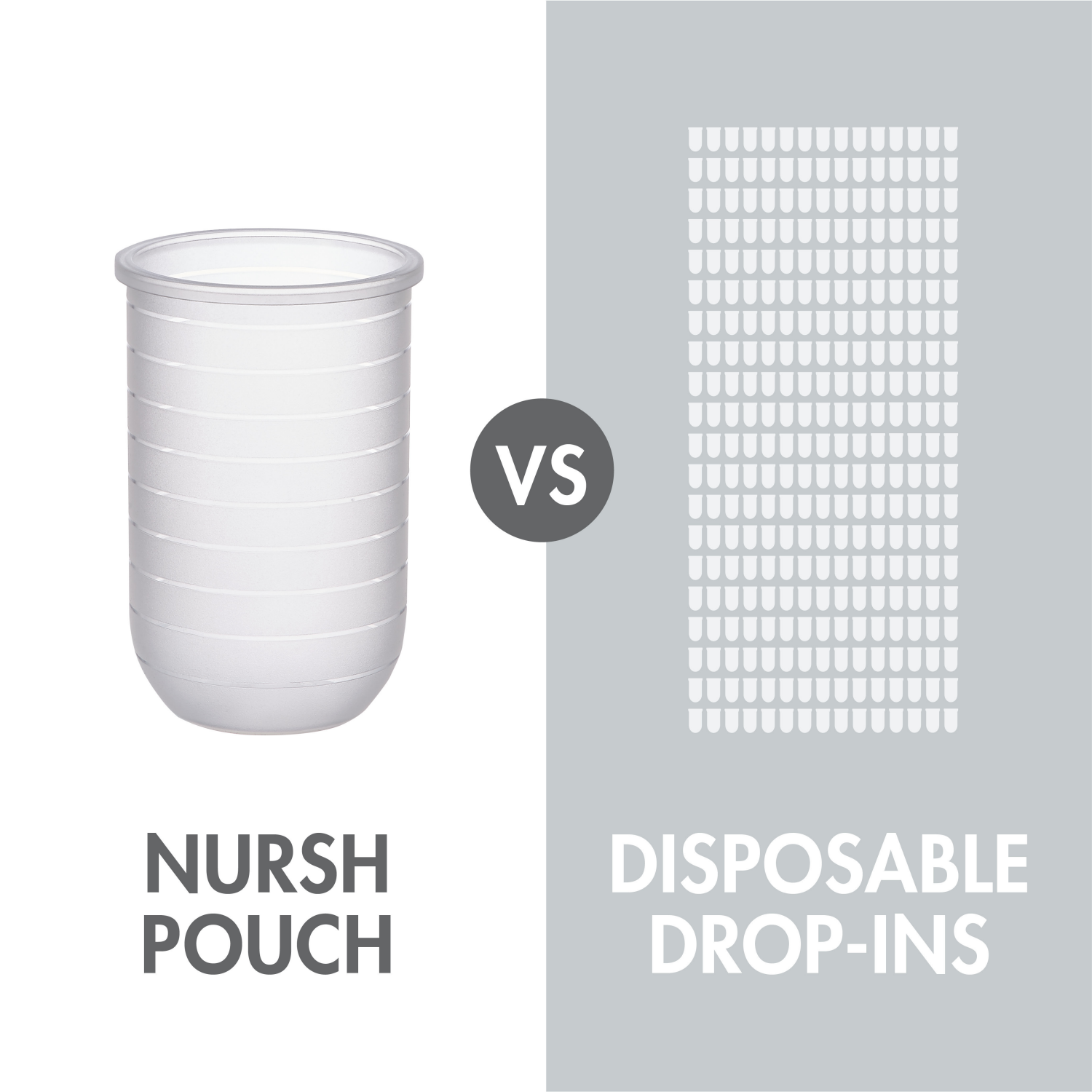 slide 7 of 8, Boon NURSH Reusable Silicone Baby Bottles with Collapsible Silicone Pouch Design - Everyday Baby Essentials - Stage 2 Medium Flow - Tie Dye, 3 ct; 8 oz