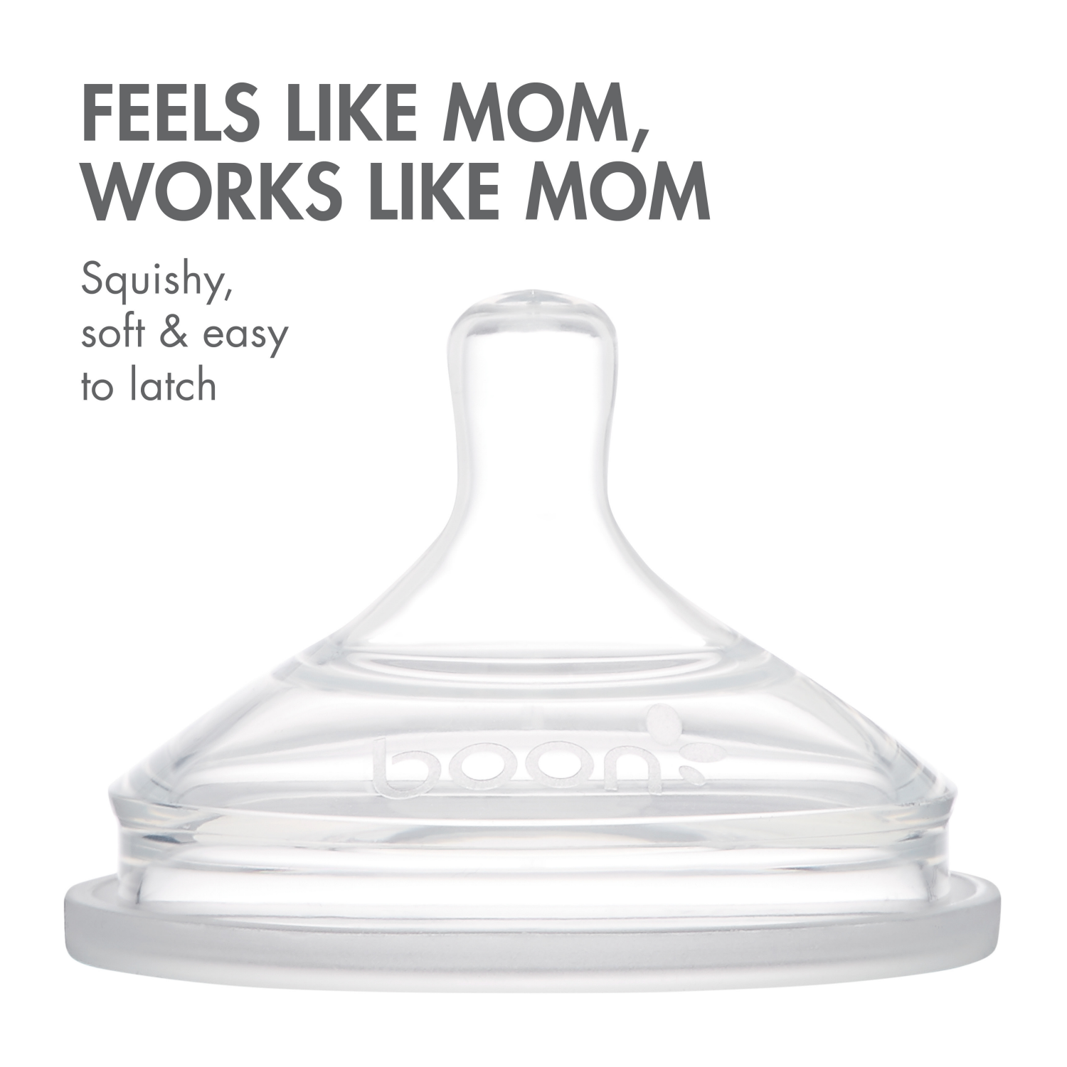 slide 8 of 8, Boon NURSH Reusable Silicone Baby Bottles with Collapsible Silicone Pouch Design - Everyday Baby Essentials - Stage 2 Medium Flow - Tie Dye, 3 ct; 8 oz