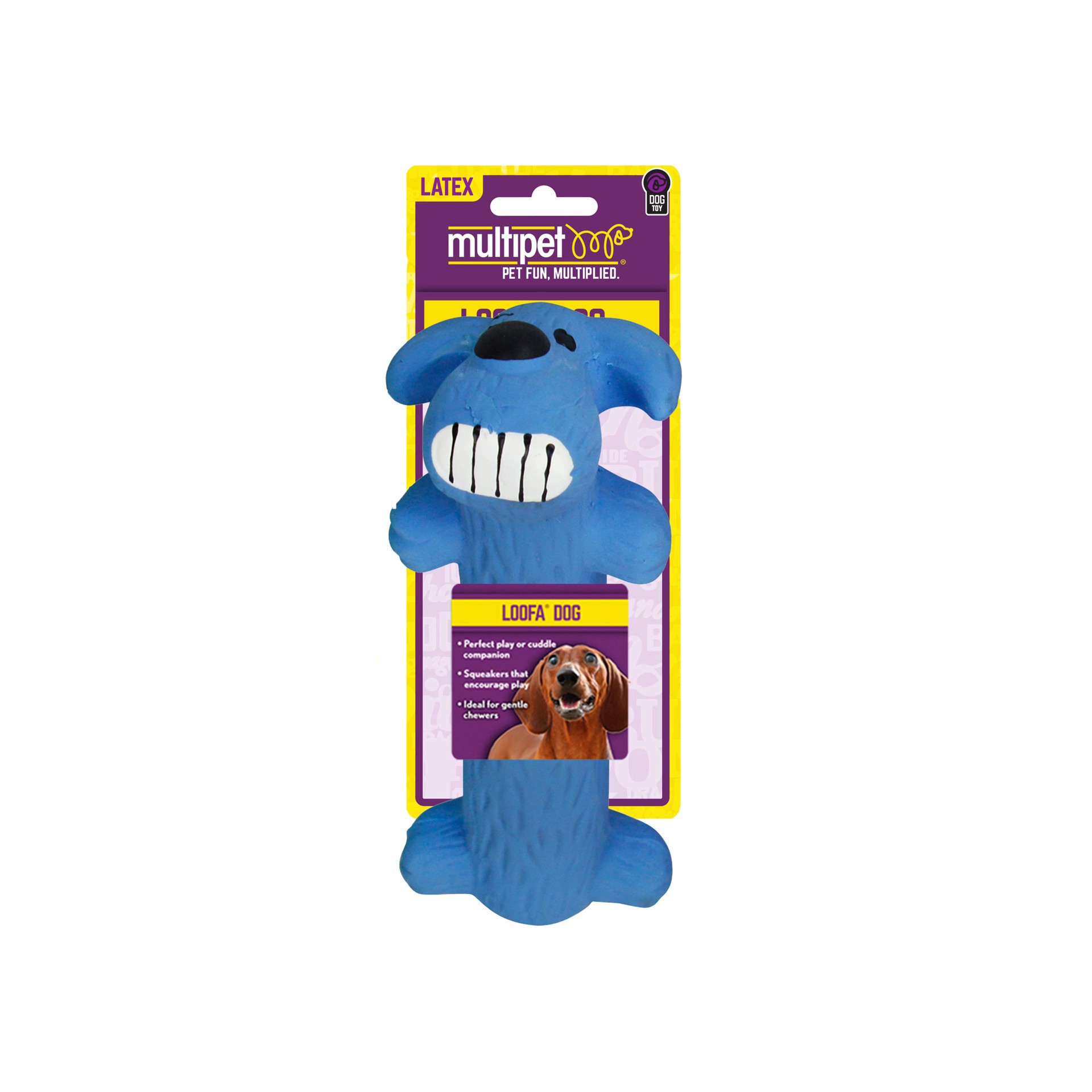 slide 1 of 1, Multipet Loofa Latex 5 Inch Dog Toy, 1 ct