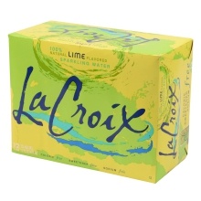 slide 1 of 1, La Croix Lacroix Lime Sparkling Water, 12 ct