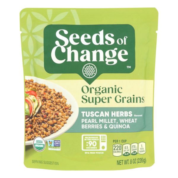 slide 1 of 1, SEEDS OF CHANGE Organic Super Grains Tuscan Herbs, 8 oz