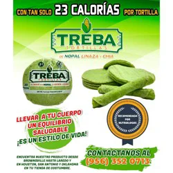 Treba Corn Tortillas with Nopal Linseed and Chia