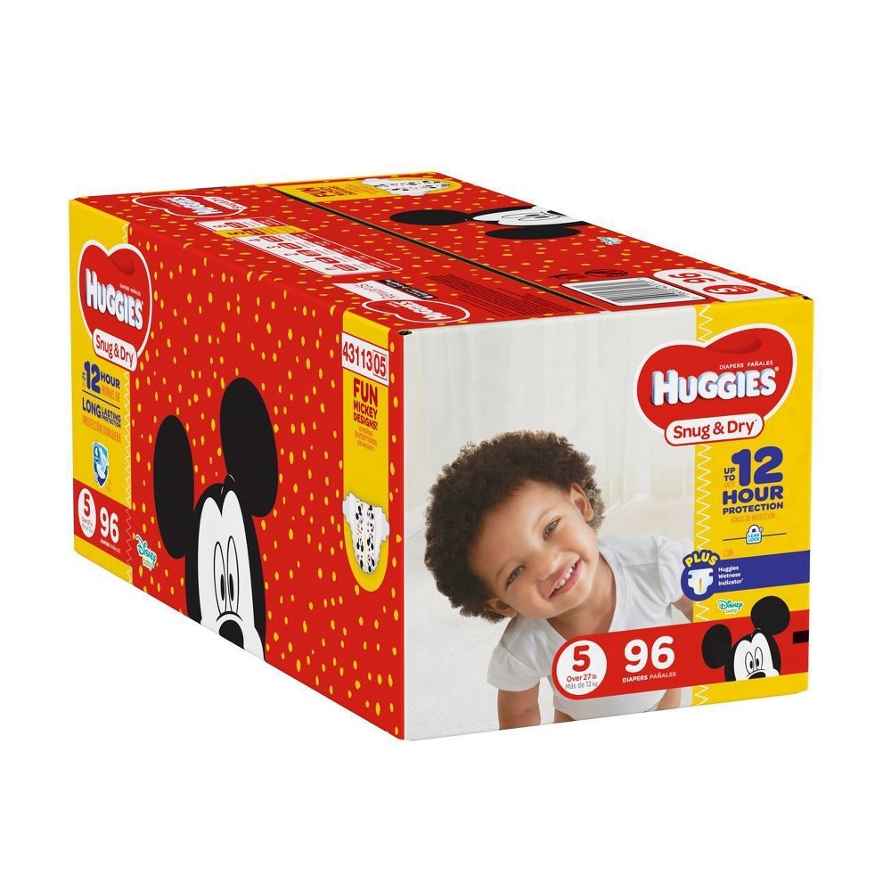 slide 2 of 5, Huggies Snug & Dry Diapers Super Pack - Size 5, 76 ct