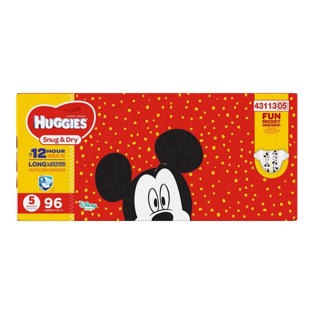 slide 3 of 5, Huggies Snug & Dry Diapers Super Pack - Size 5, 76 ct