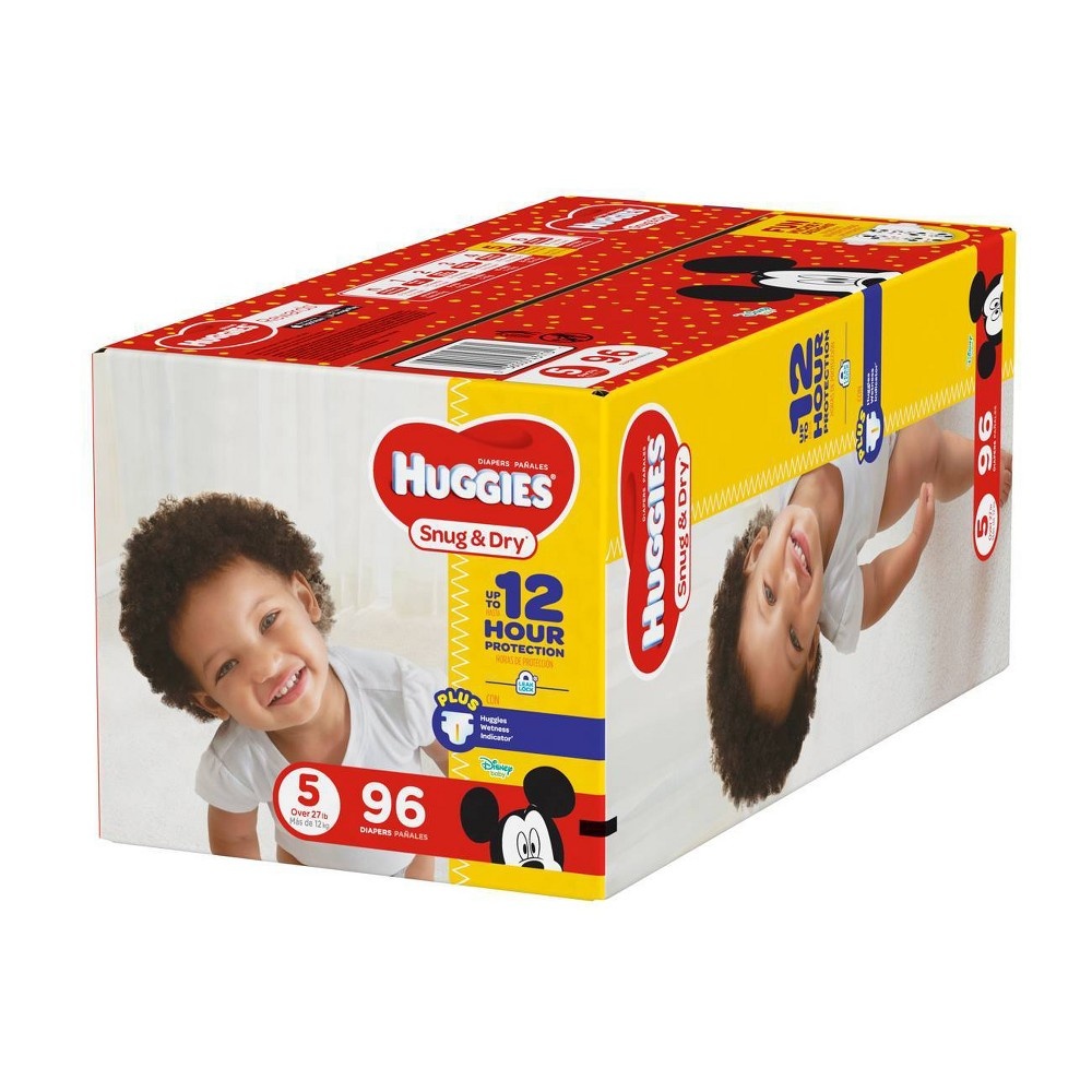 slide 5 of 5, Huggies Snug & Dry Diapers Super Pack - Size 5, 76 ct