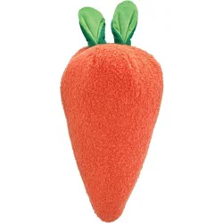 Destination Holiday Carrot Shaped Easter Decorative Throw Pillow