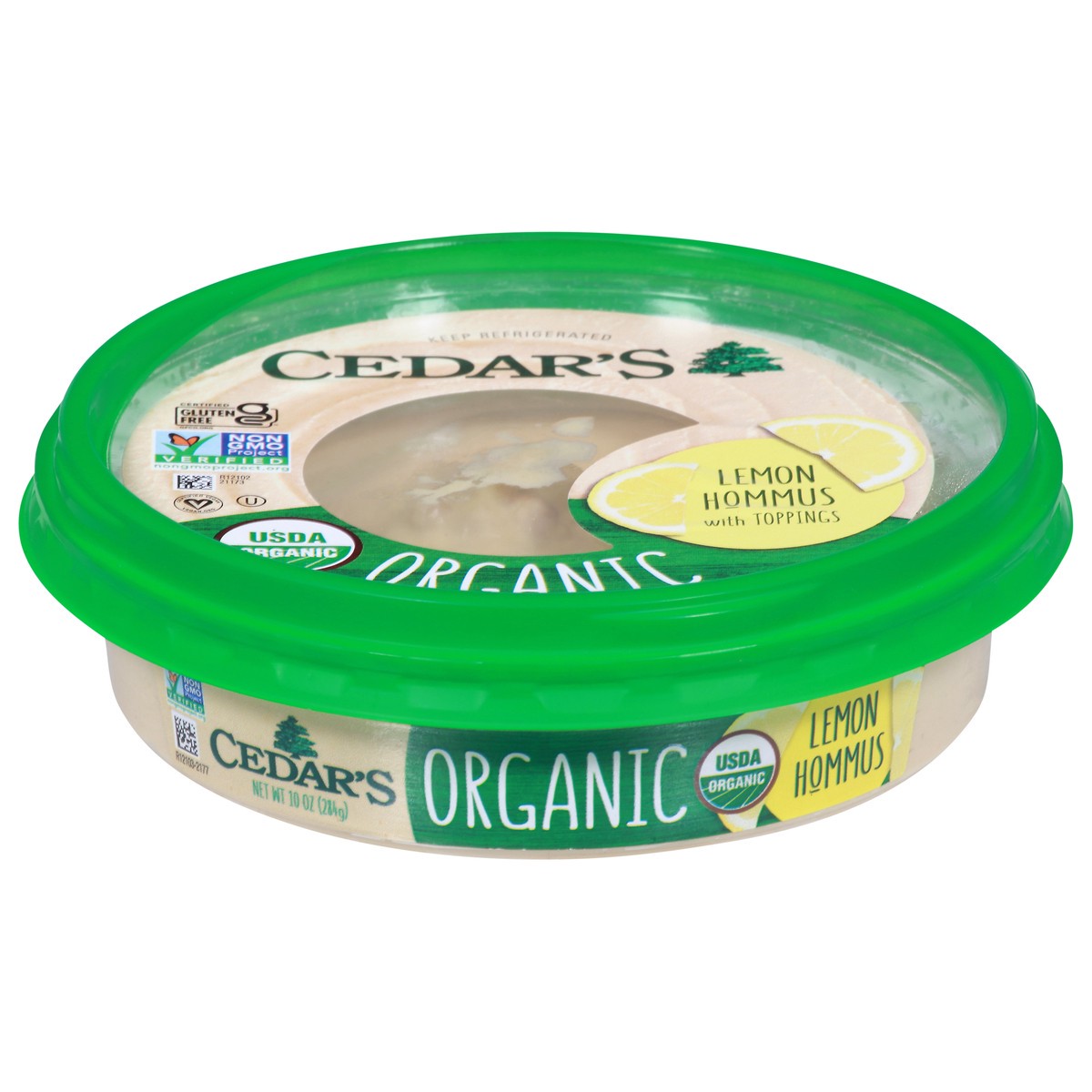 slide 1 of 6, Cedar's Organic Lemon Hommus, 10 oz