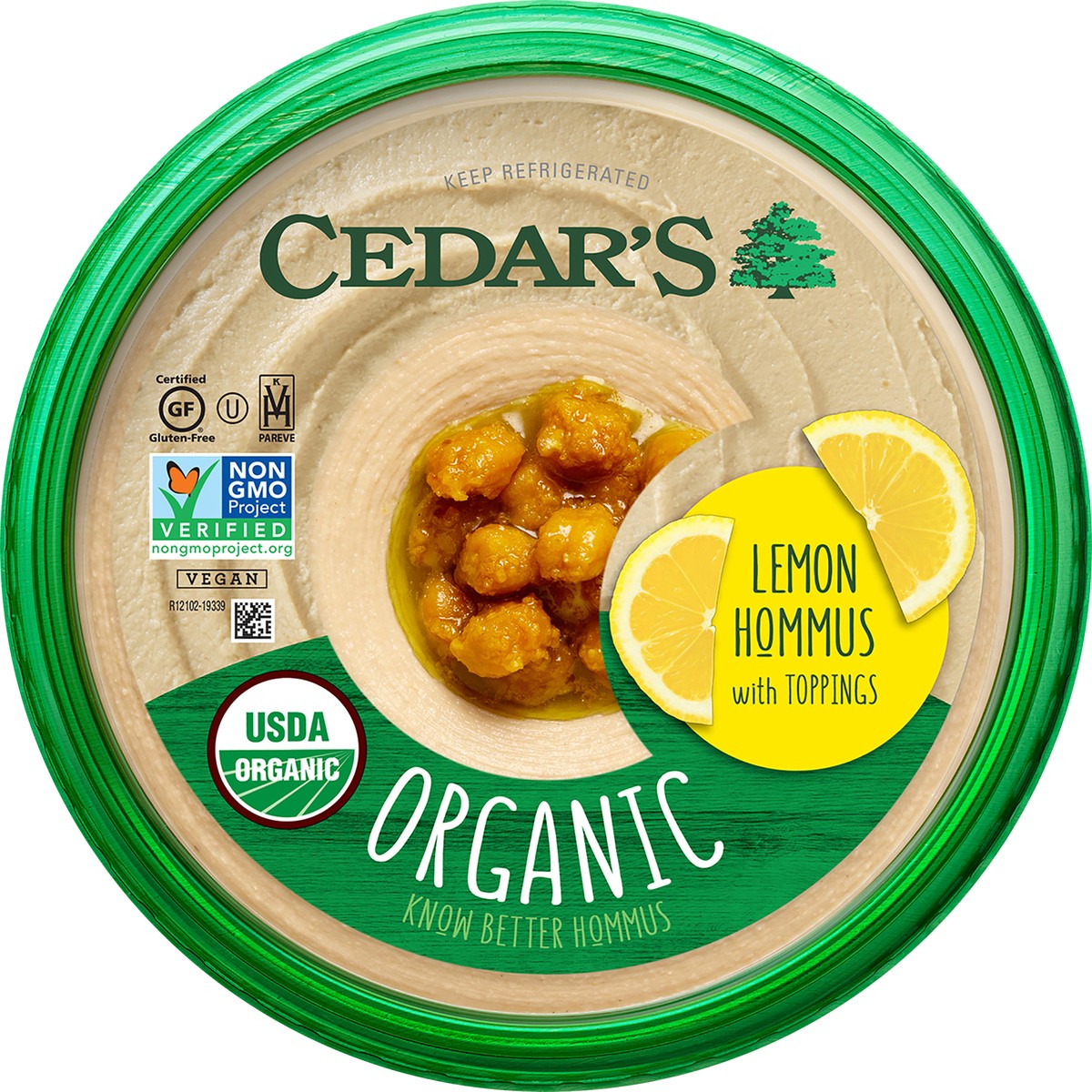 slide 5 of 6, Cedar's Organic Lemon Hommus, 10 oz