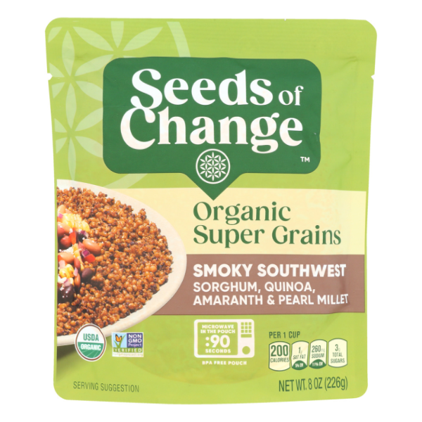 slide 1 of 1, SEEDS OF CHANGE Organic Super Grains Smoky Southwest, 8 oz