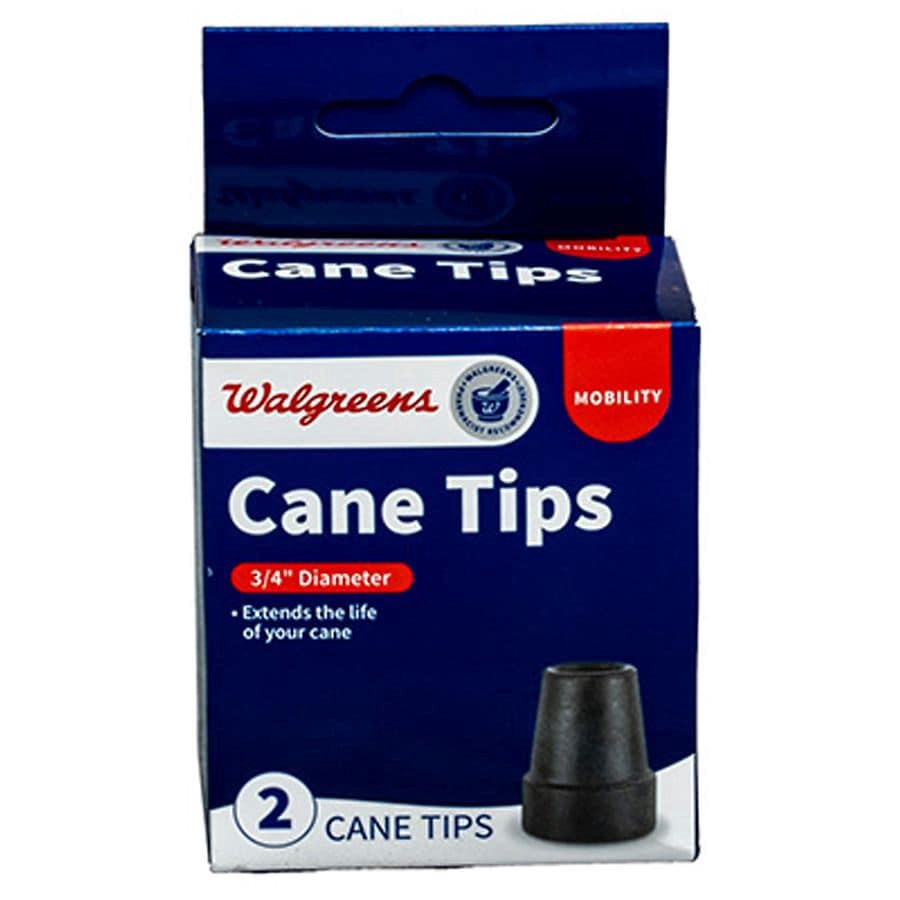 slide 2 of 3, Walgreens Cane Tips, 1 ct