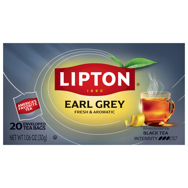 slide 1 of 1, Lptn Earl Gry Tea Bags, 20 ct