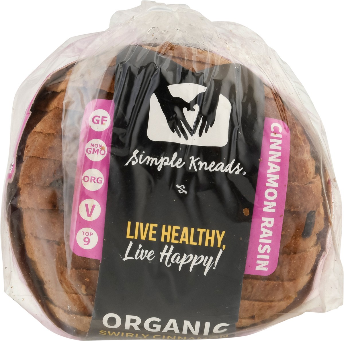 slide 3 of 14, Simple Kneads Gluten-Free Organic Swirly Cinnamon Raisin Bread 21 oz, 21 oz