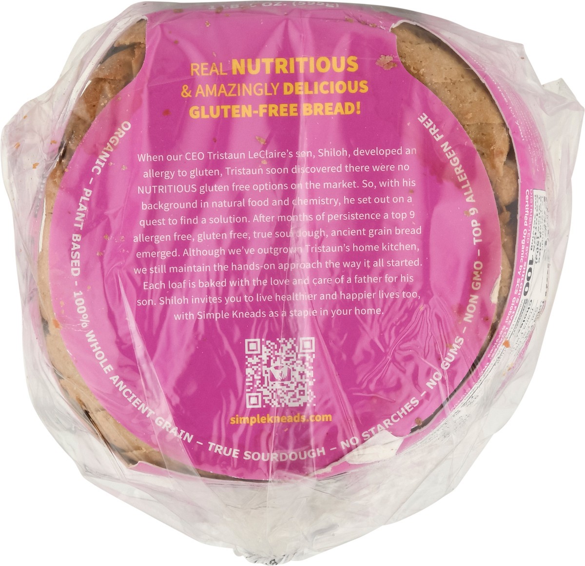 slide 2 of 14, Simple Kneads Gluten-Free Organic Swirly Cinnamon Raisin Bread 21 oz, 21 oz