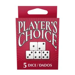 Player's Choice White Game Dice