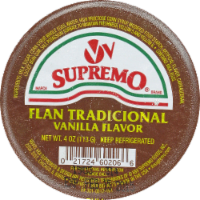 slide 1 of 1, VV Supremo Vanilla Flavor Tradicional Flan, 4 oz