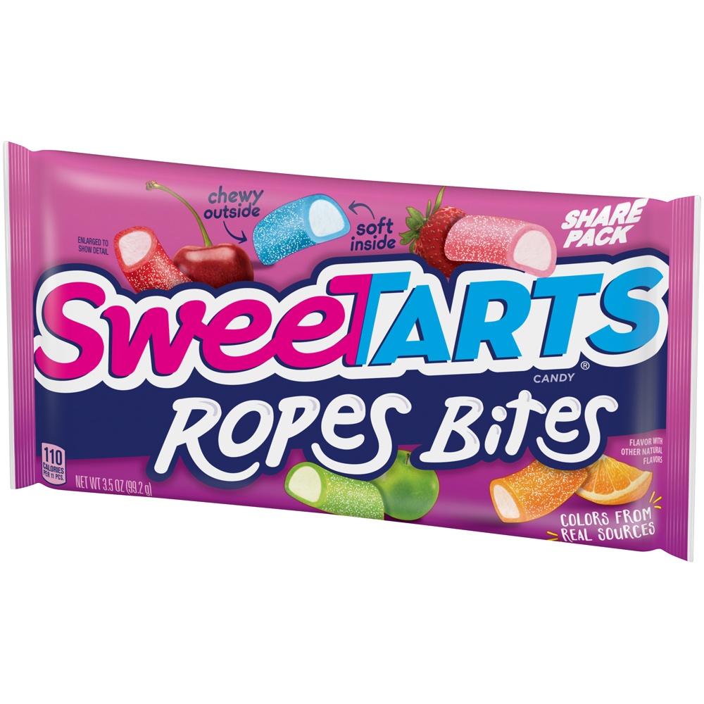 slide 3 of 8, SweeTARTS Ropes Bites Candy Share Pack, 3.5 oz