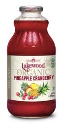 Lakewood Organic Pineapple Cranberry 32 fl oz