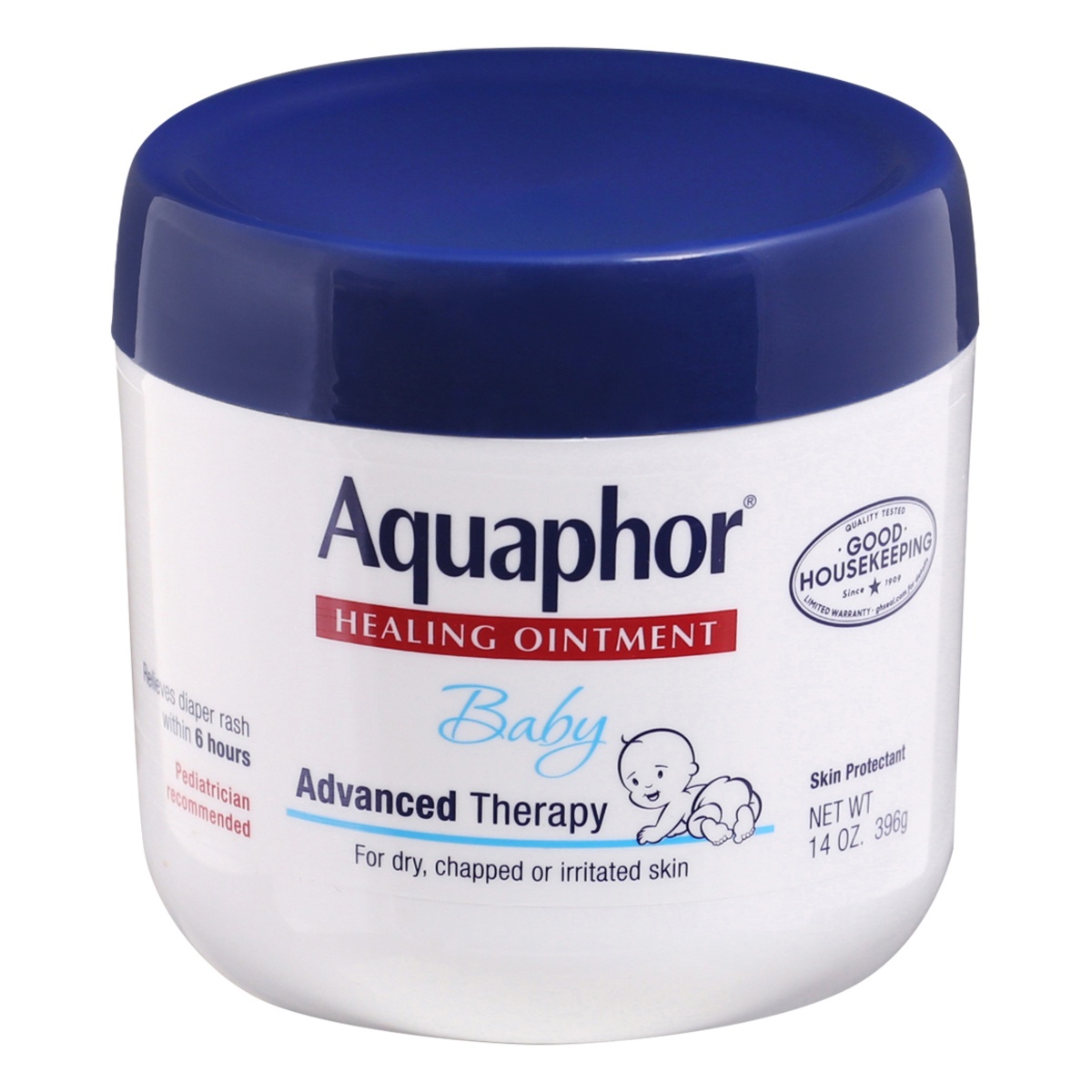 slide 1 of 4, Aquaphor Baby Healing Ointment Advanced Therapy Skin Protectant - Dry Skin and Diaper Rash Ointment Jar - 14oz, 14 oz