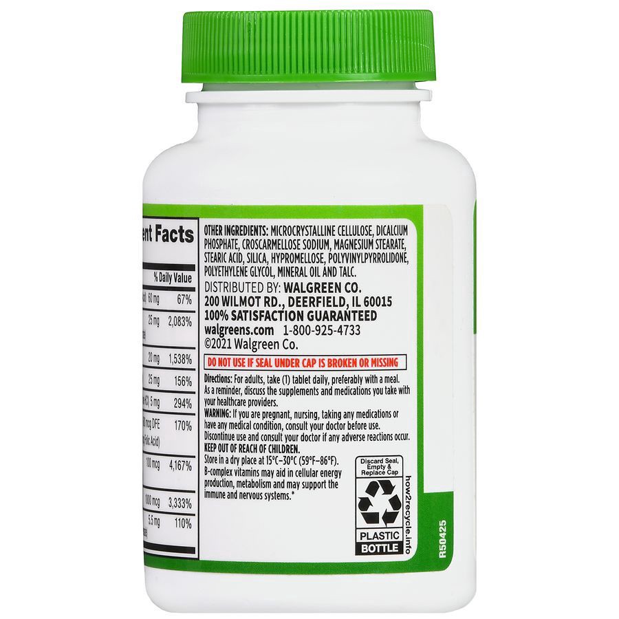 slide 3 of 5, Walgreens Super B-Complex with Vitamin C, 120 ct