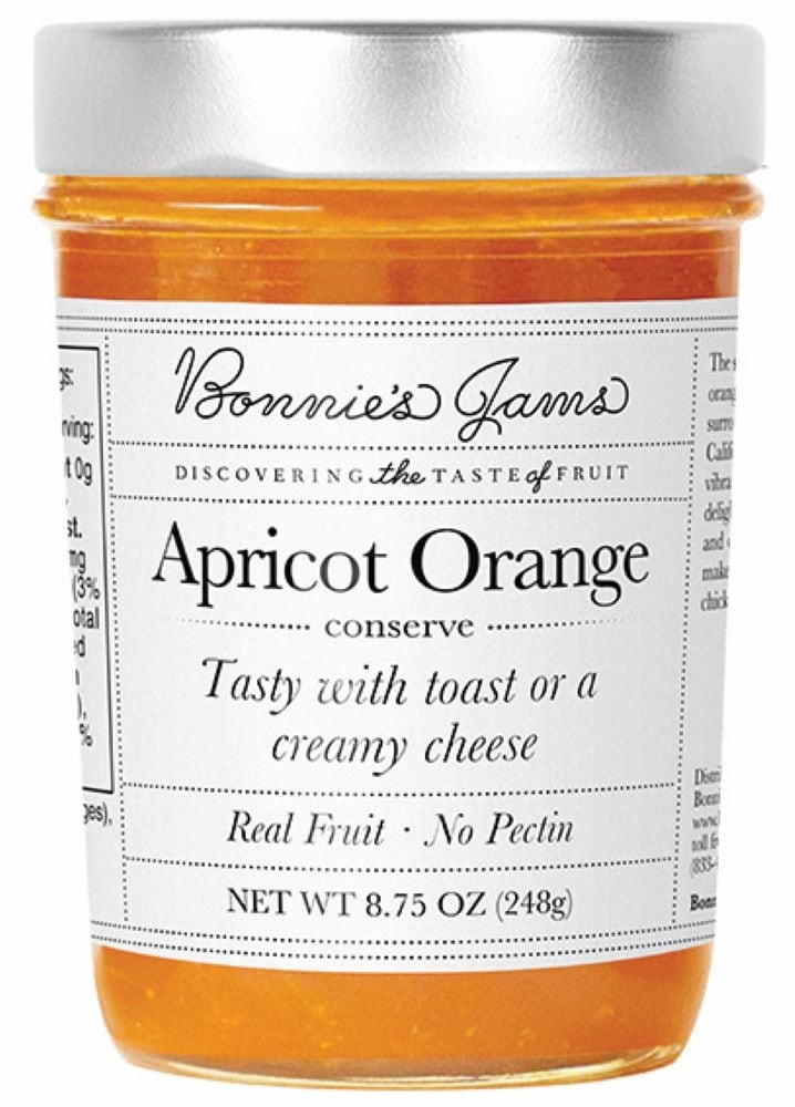 slide 1 of 1, Bonnie's Jams Apricot Orange Jam, 8.75 oz