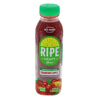 slide 1 of 1, RIPE Cranberry Apple 100% Juice Blend, 12 fl oz