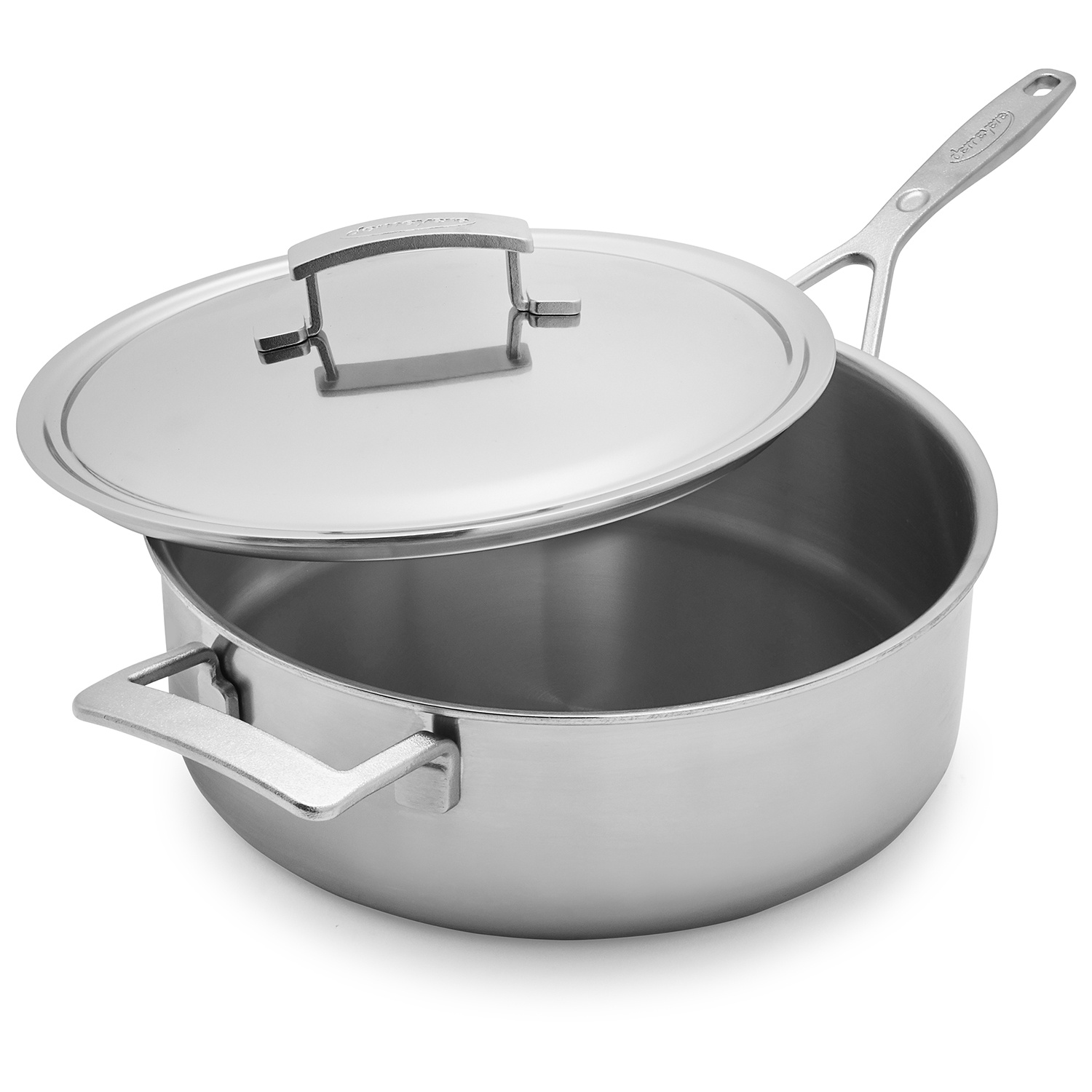 slide 1 of 1, Demeyere Industry5 Saut Pan with Thermo Lid, 6.5 qt