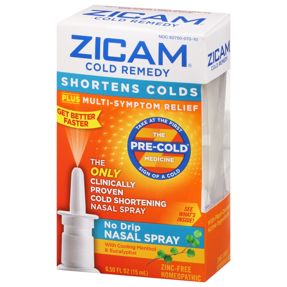 slide 9 of 9, Zicam Cold Remedy Cold Shortening No-Drip Zinc-Free Nasal Spray - 0.5oz, 0.5 fl oz