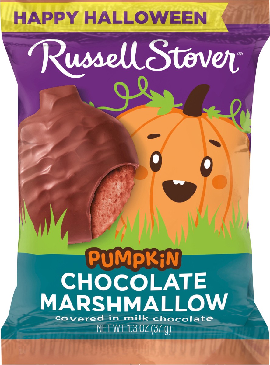 slide 8 of 8, RUSSELL STOVER Halloween Milk Chocolate Chocolate Marshmallow Pumpkin, 1.3 oz., 1.3 oz