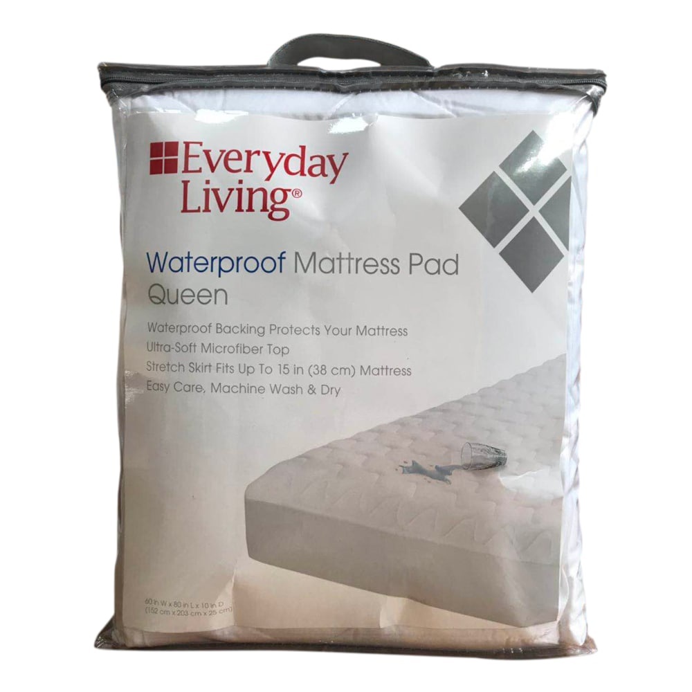 slide 1 of 1, Everyday Living Waterproof Mattress Pad, Queen Size