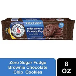 Voortman Bakery Cookies Sugar Free Fudge Brownie Chocolate Chip - 8 Oz