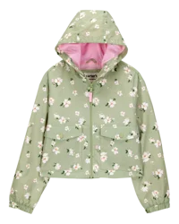 Carter's Kid Floral Windbreaker Olive 8