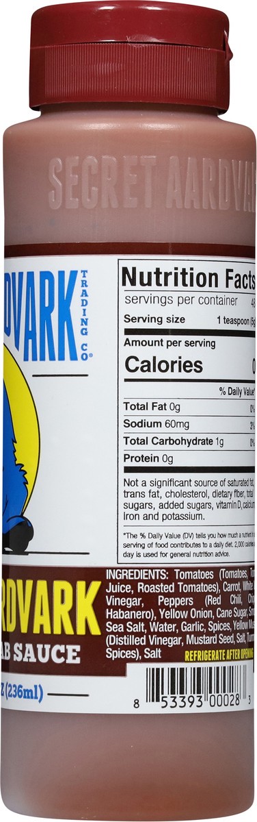 slide 9 of 13, Secret Aardvark Smoky Aardvark Chipotle-Hab Sauce - 8 fl oz, 8 fl oz