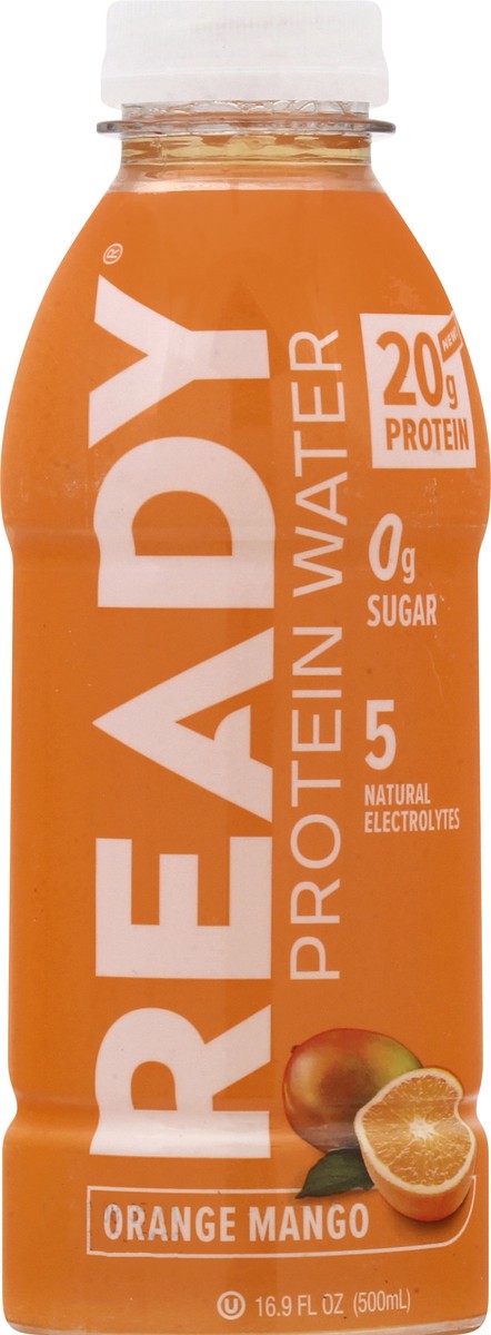 slide 1 of 9, Ready Nutrition Ready Orange Mango Protein Water- 16.9 fl oz, 16.9 fl oz