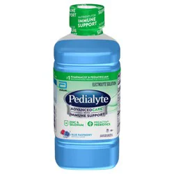 Pedialyte AdvancedCare Blue Raspberry Electrolyte Solution with Immune Support 33.8 fl oz