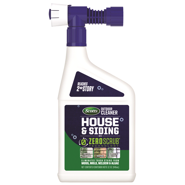 slide 1 of 1, Scotts Outdoor Cleaner House & Siding with ZeroScrub RTS, 32 oz