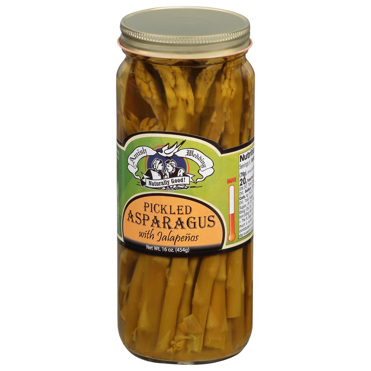 slide 2 of 12, Amish Wedding Pickled Asparagus with Jalapenos 16 oz, 16 oz