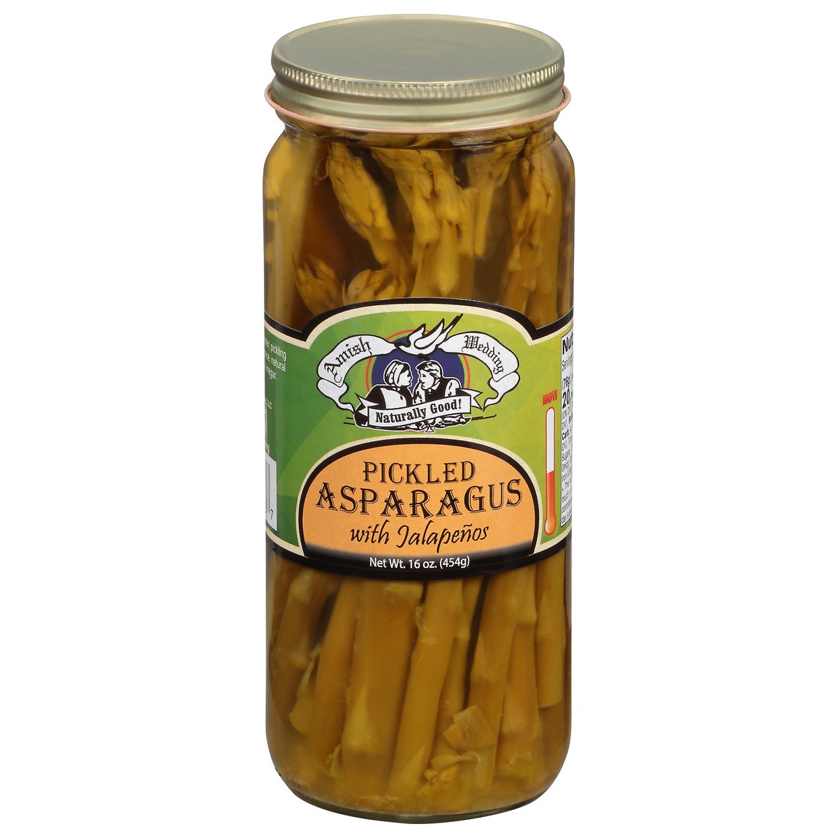 slide 1 of 12, Amish Wedding Pickled Asparagus with Jalapenos 16 oz, 16 oz