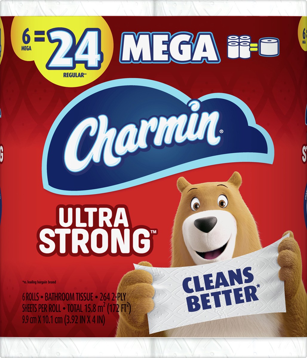 slide 4 of 4, Charmin Ultra Strong Mega, 6 ct