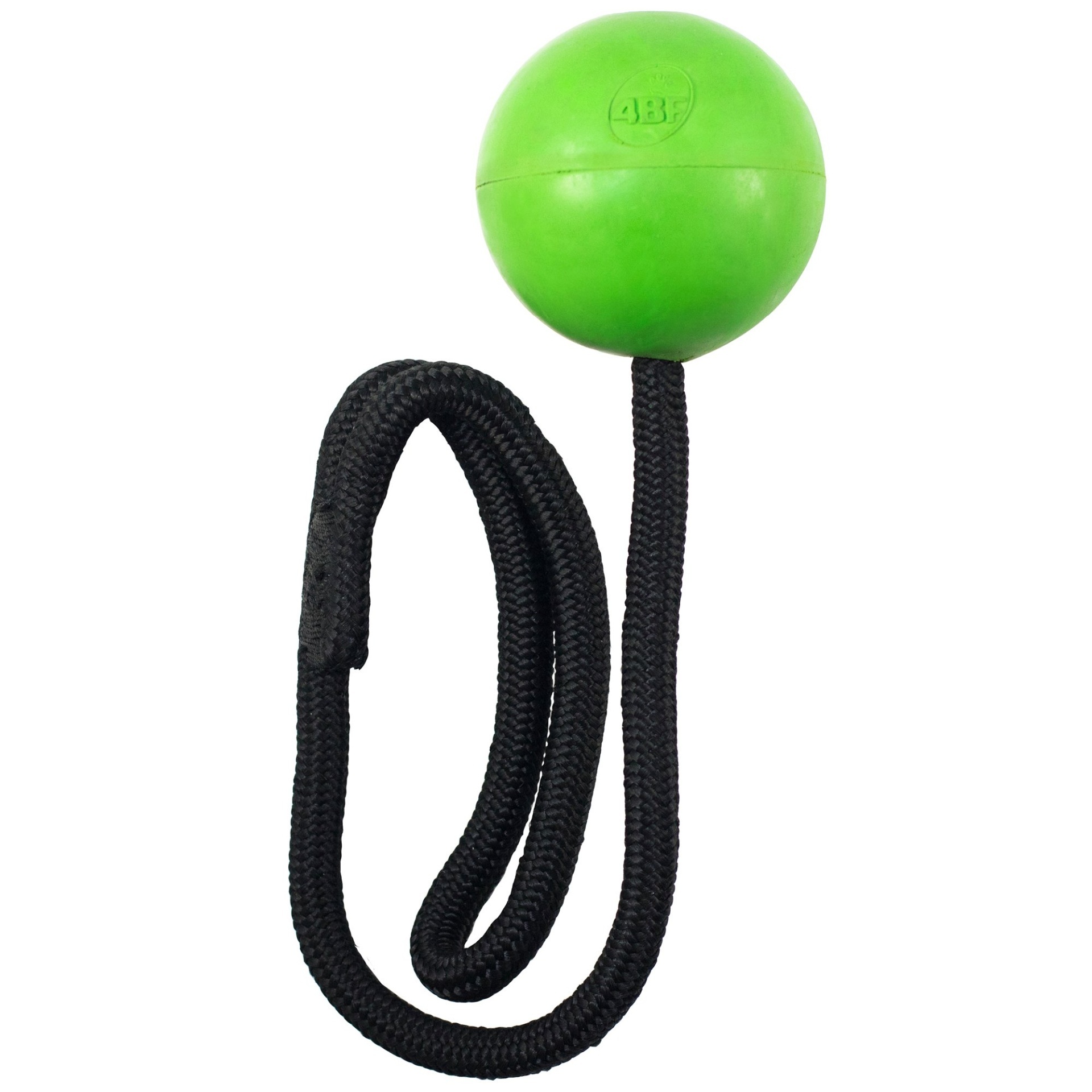 slide 1 of 1, 4BF Crazy Bounce Rope Green Dog Toy, 1 ct