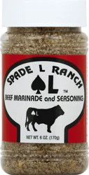 Spade L Ranch Marinade and Seasoning 6 oz