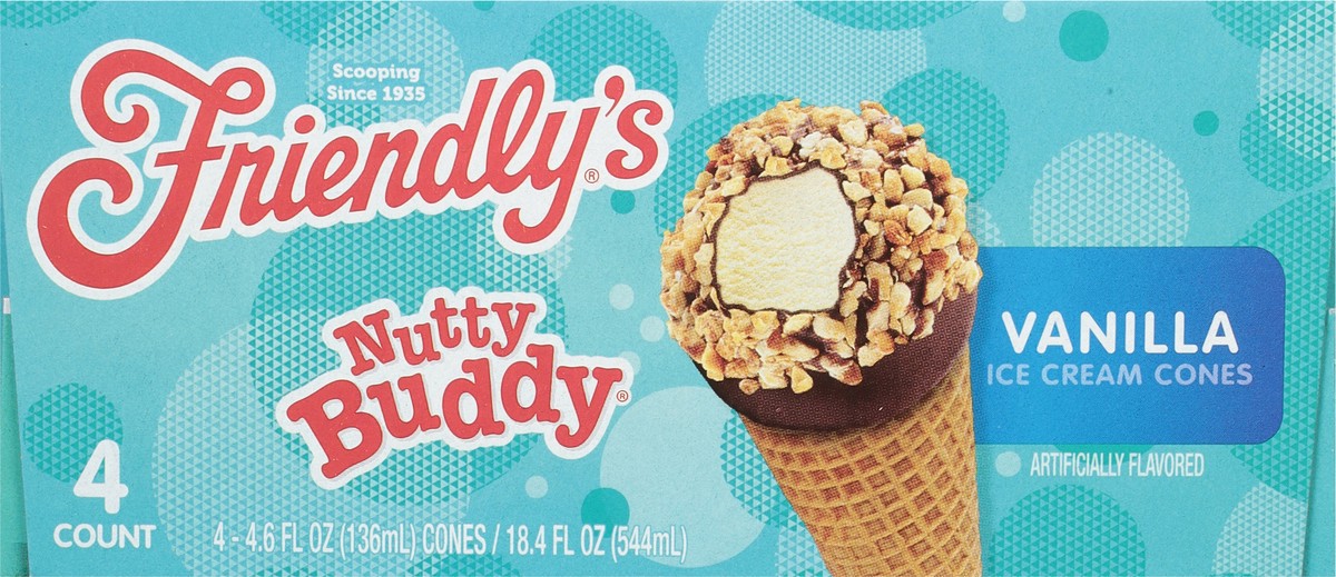 slide 9 of 9, Friendly's Nutty Buddy Vanilla Ice Cream Cones 4 - 4.6 fl oz Cones, 4 ct