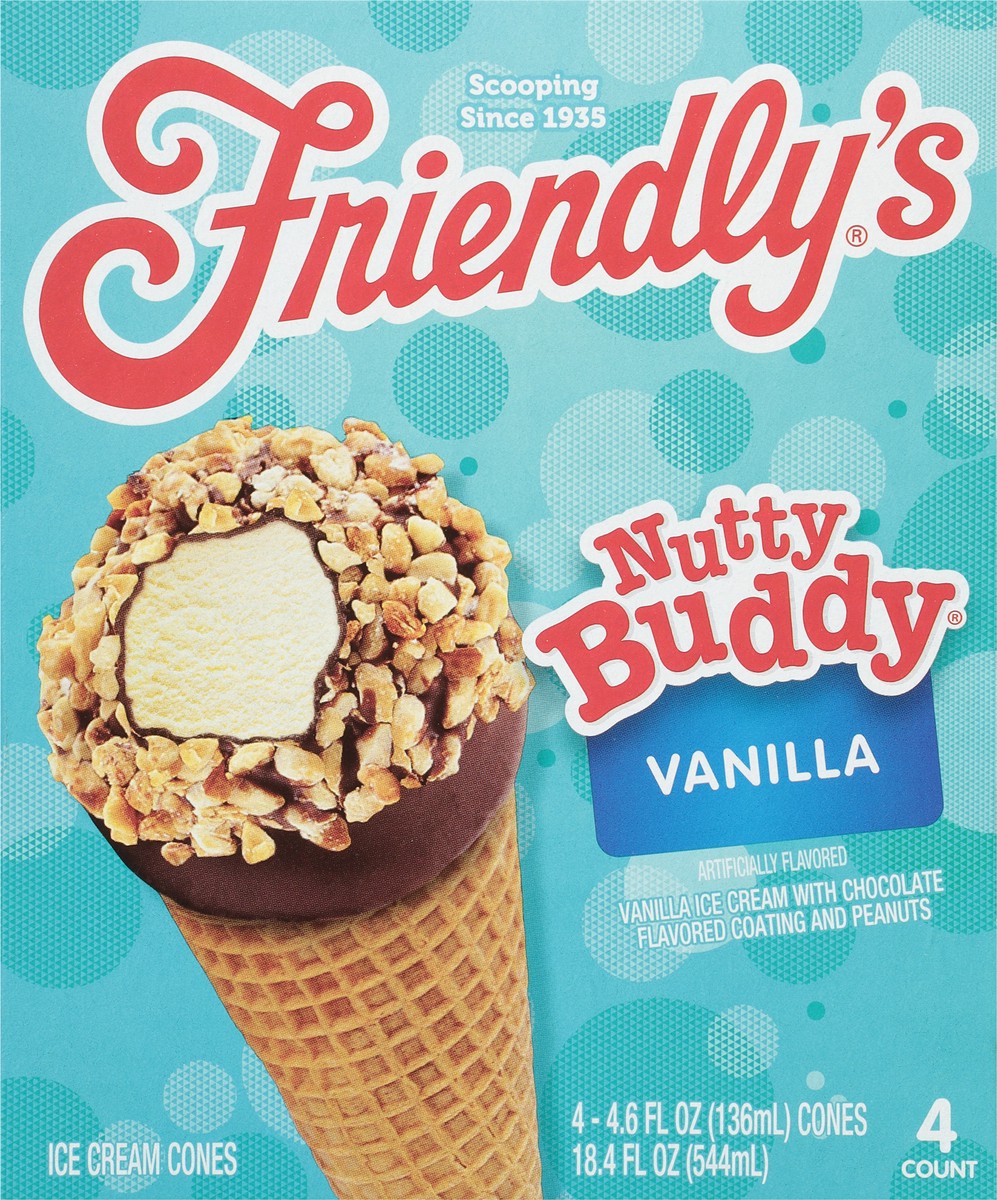 slide 6 of 9, Friendly's Nutty Buddy Vanilla Ice Cream Cones 4 - 4.6 fl oz Cones, 4 ct