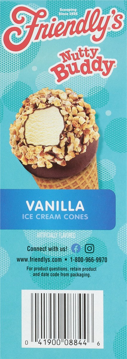 slide 3 of 9, Friendly's Nutty Buddy Vanilla Ice Cream Cones 4 - 4.6 fl oz Cones, 4 ct