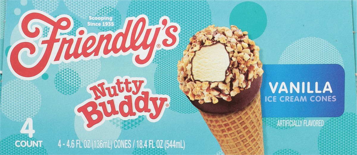 slide 4 of 9, Friendly's Nutty Buddy Vanilla Ice Cream Cones 4 - 4.6 fl oz Cones, 4 ct